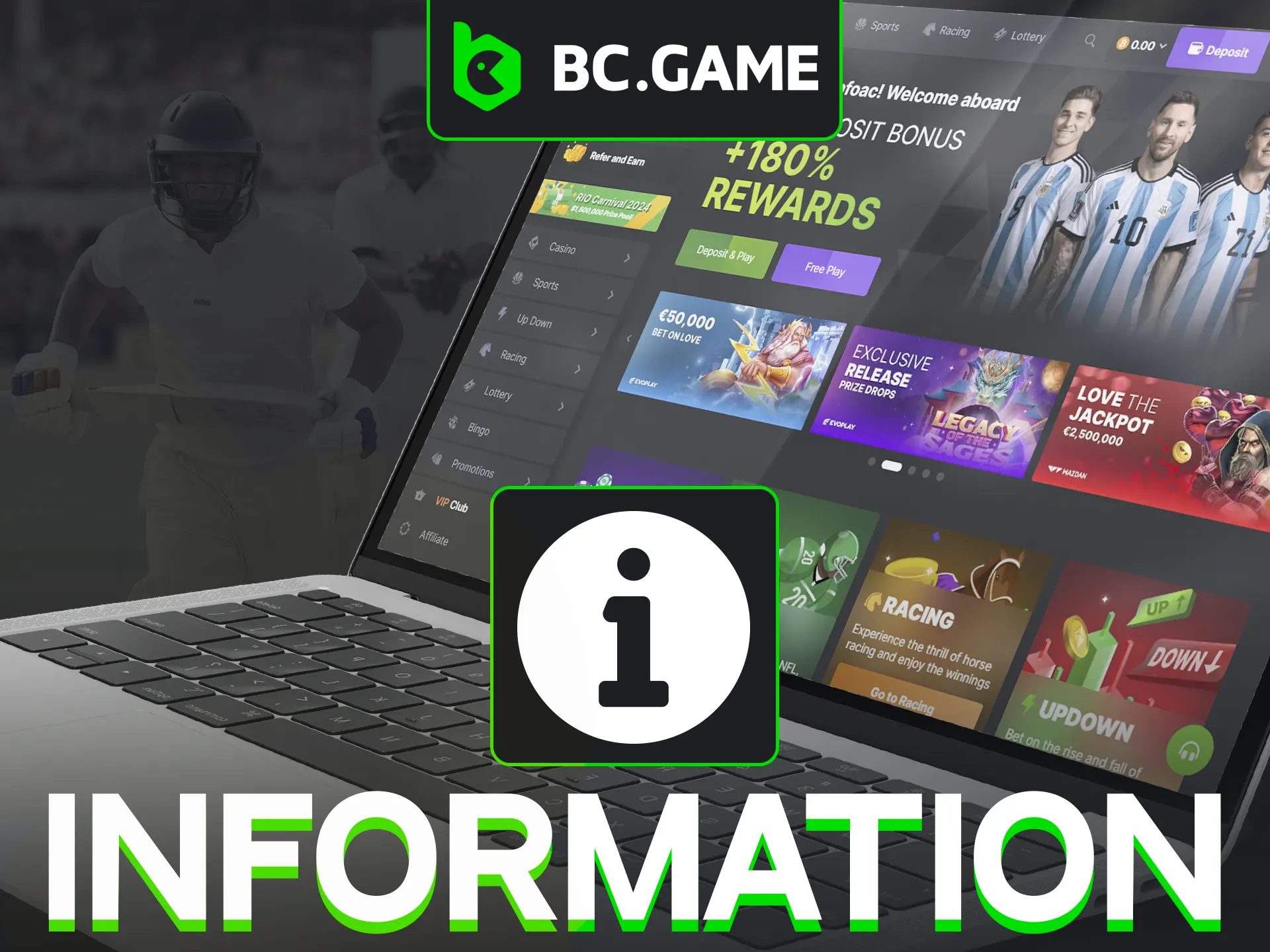 Experience a complete betting ecosystem featuring both a full casino and sportsbooks, supported by a professional team available 24/7.