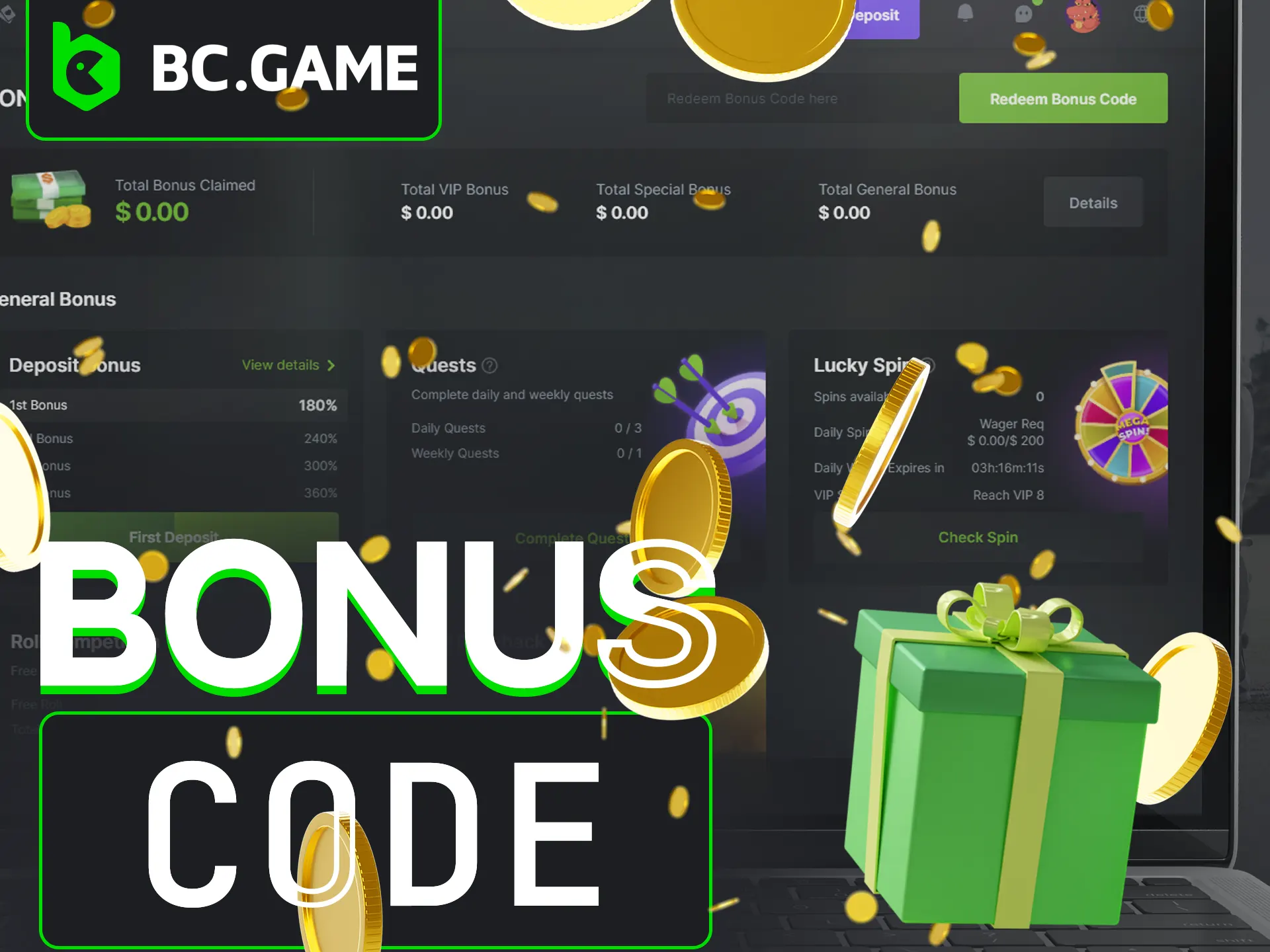 Boost your balance with BC Game bonus codes.
