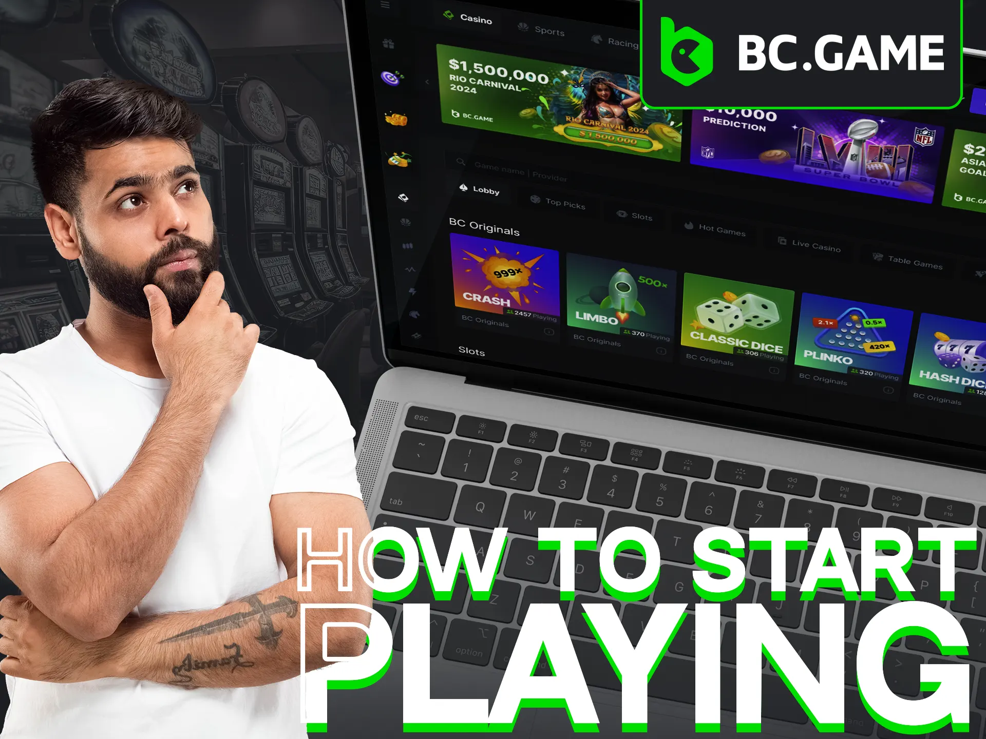 Getting started at BC Game Casino is quick and easy.
