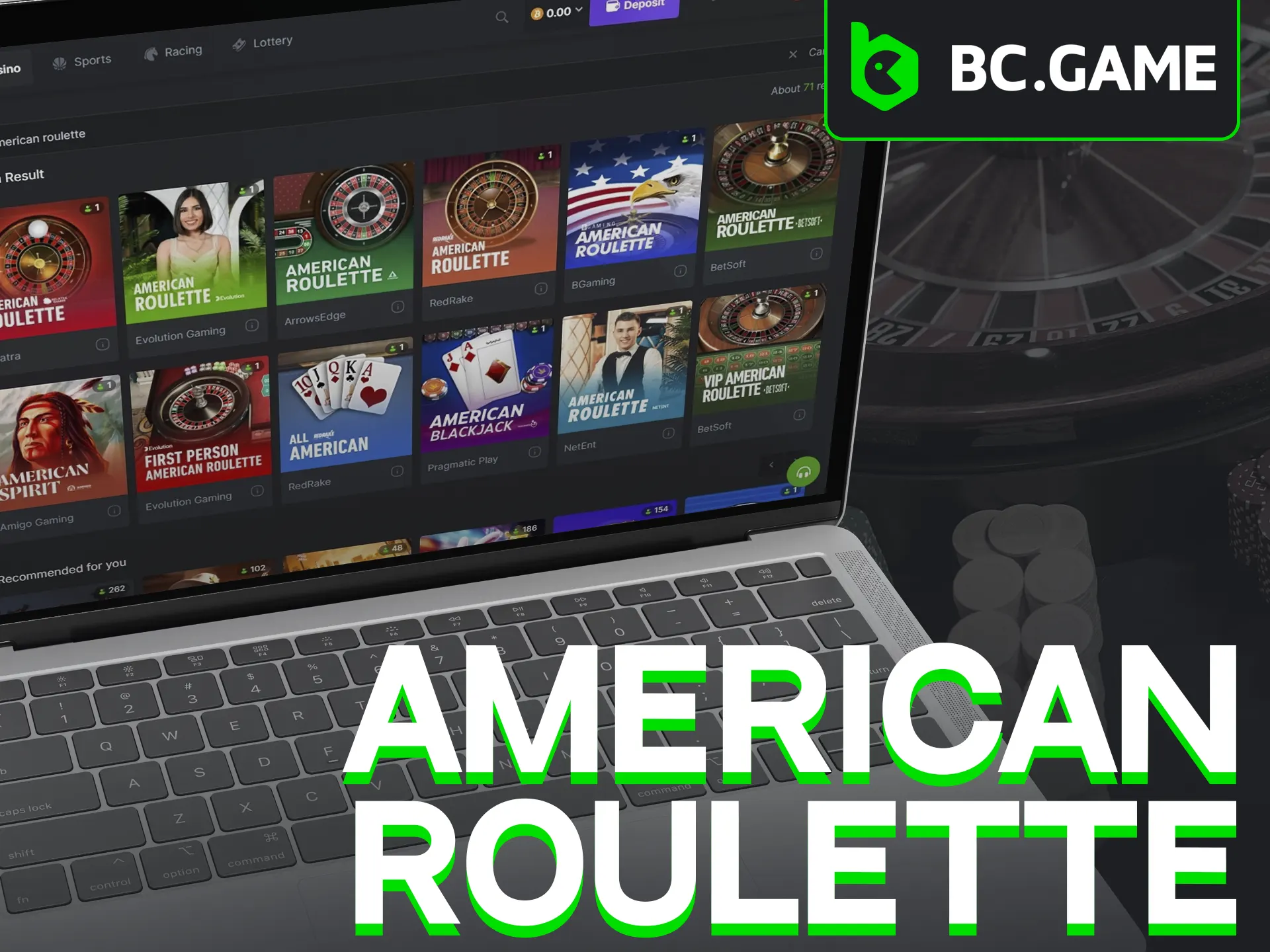 Test your luck with American Roulette and its distinctive double-zero wheel.