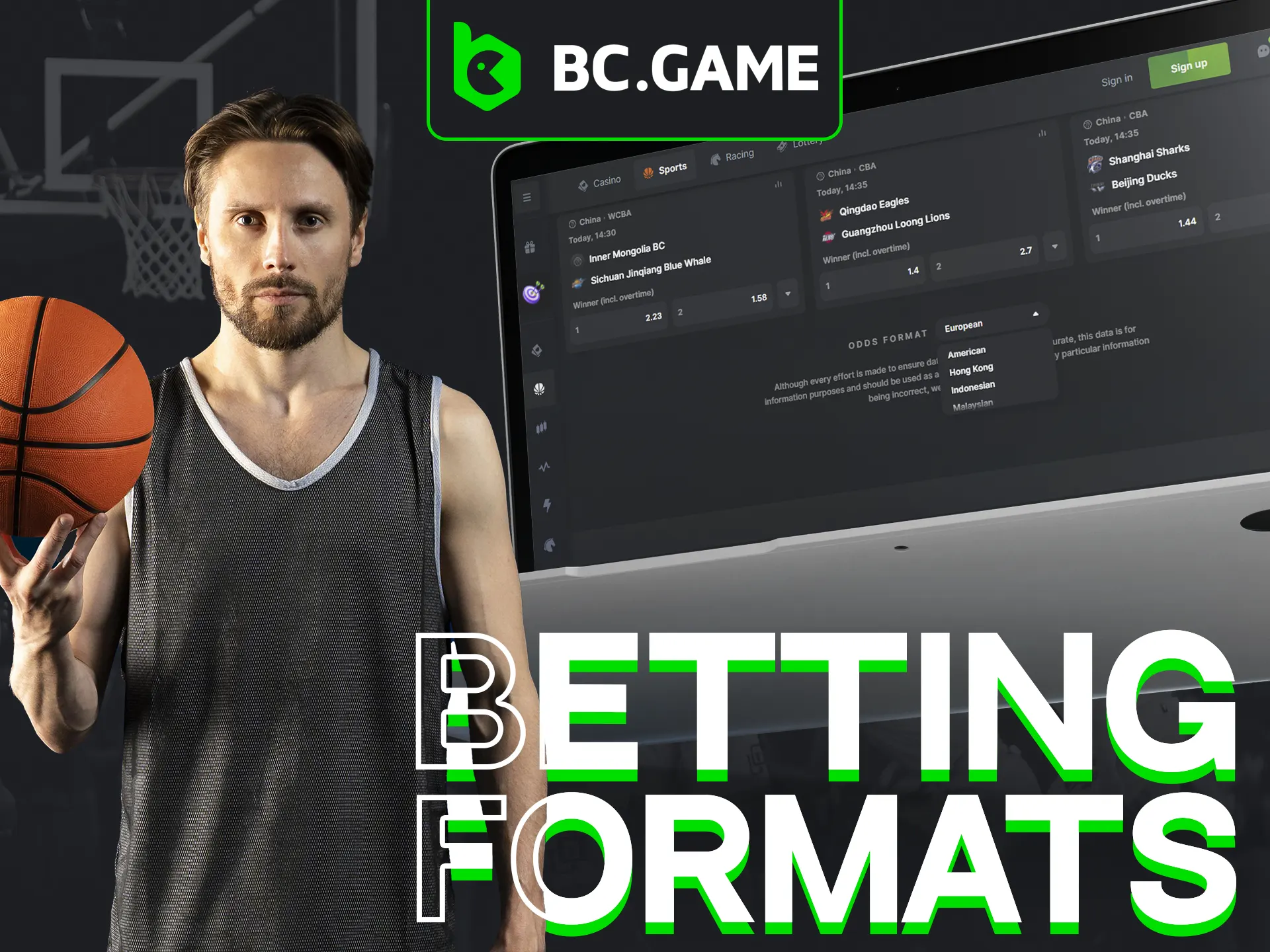 BC Game supports multiple odds formats to ensure a personalized and comfortable experience for every bettor.
