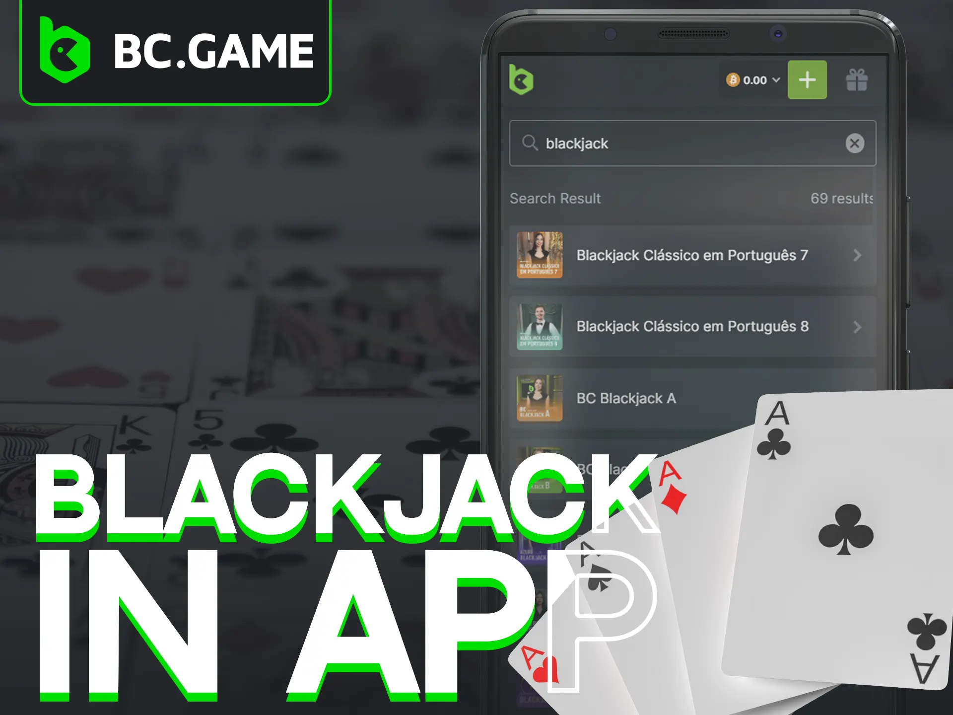 Enjoy a seamless Blackjack experience on the BC Game mobile site via any browser.