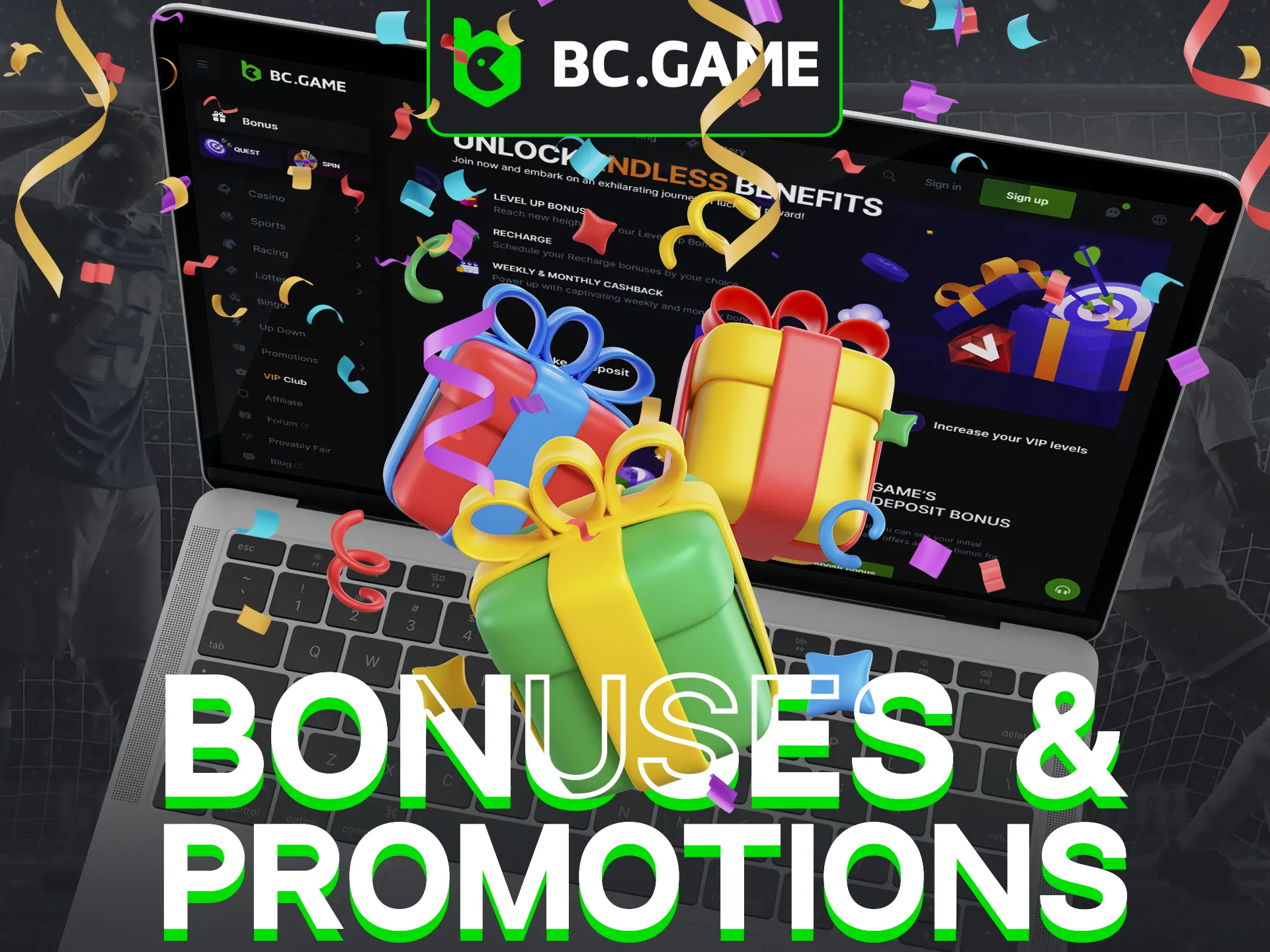 Dive into the various bonuses and promotions at BC Game to make your gambling experience even more rewarding.