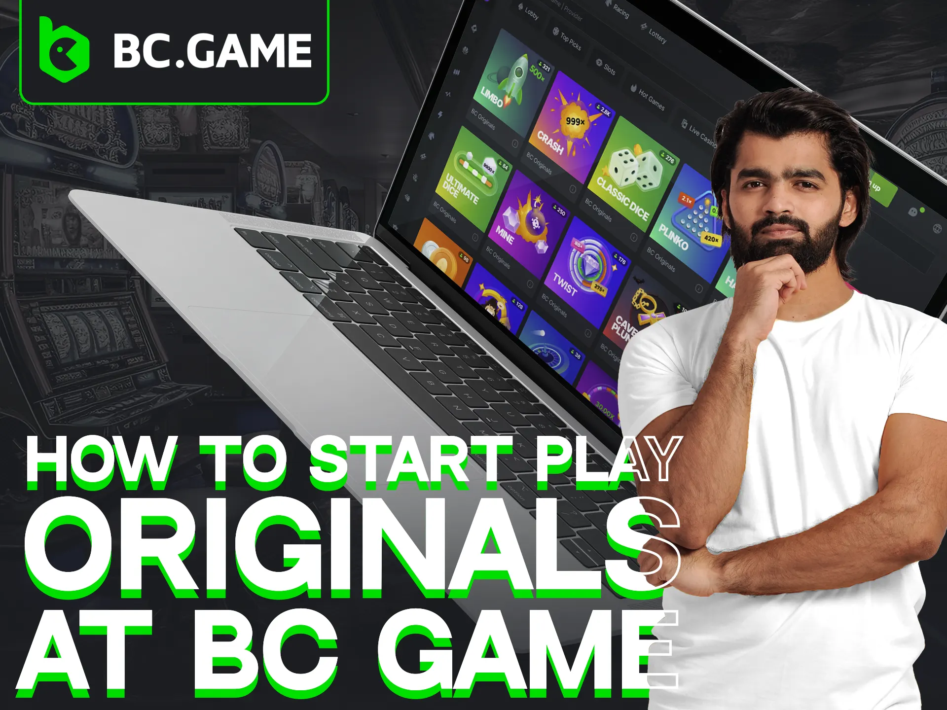 Sign up at BC Game, make a deposit, and head to the casino section to play BC Originals.