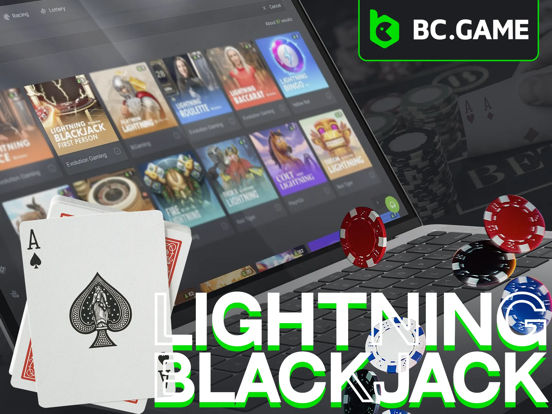 Try Lightning Blackjack for a chance at huge wins via random multipliers.