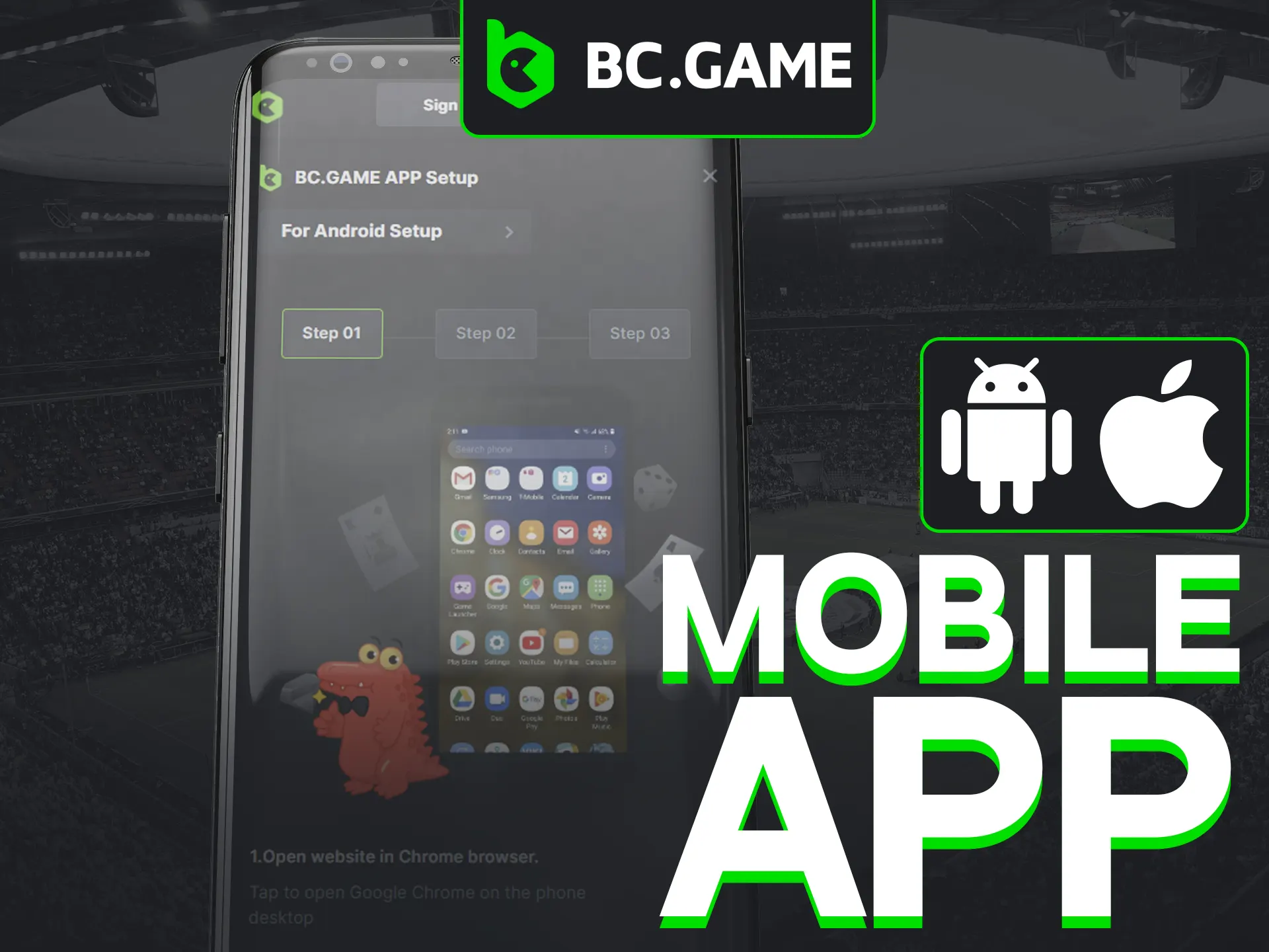 Download the BC Game mobile app for the fastest and most convenient access to your account.