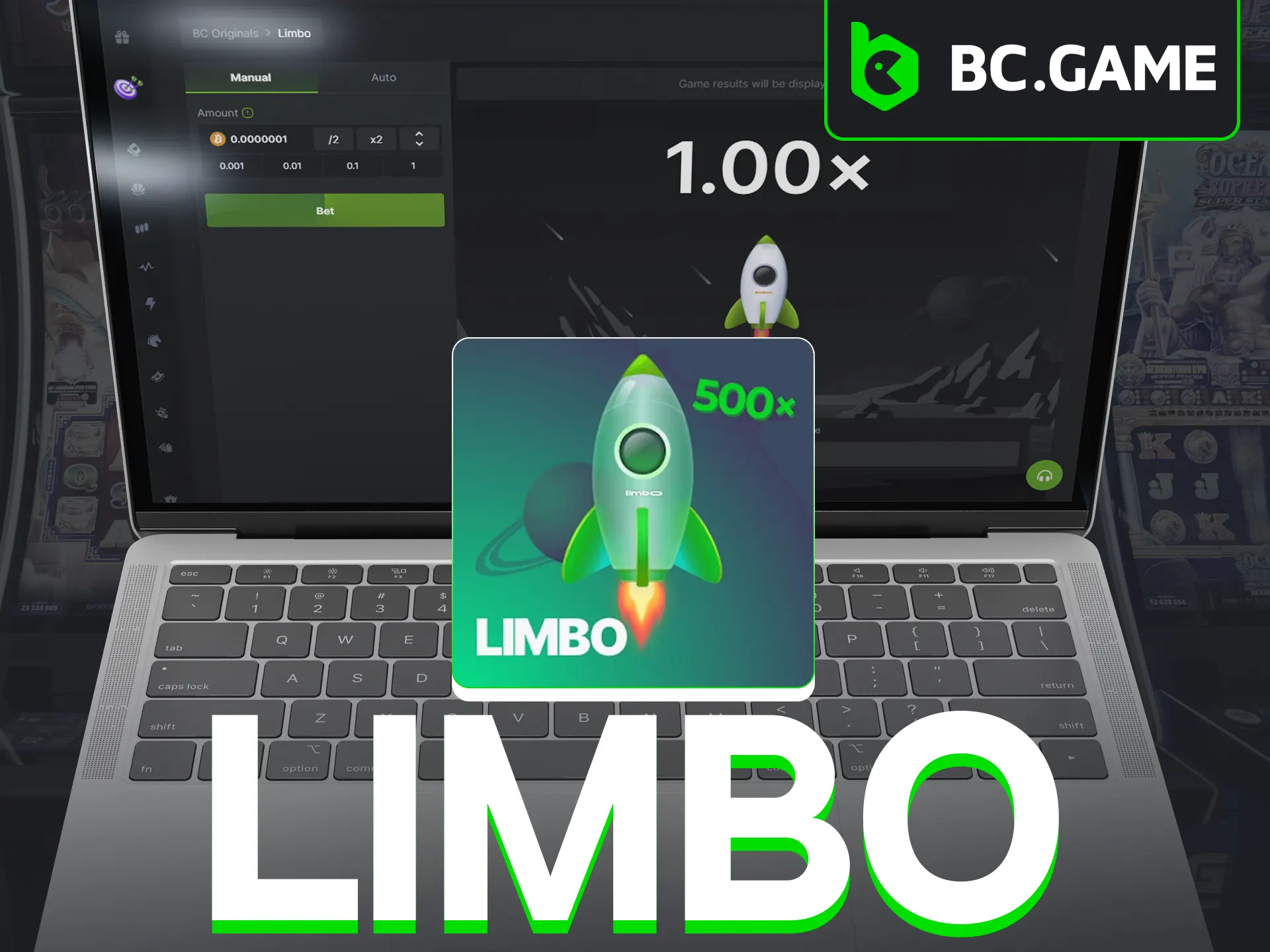 Try your luck with Limbo in BC Originals and cash out before the crash.