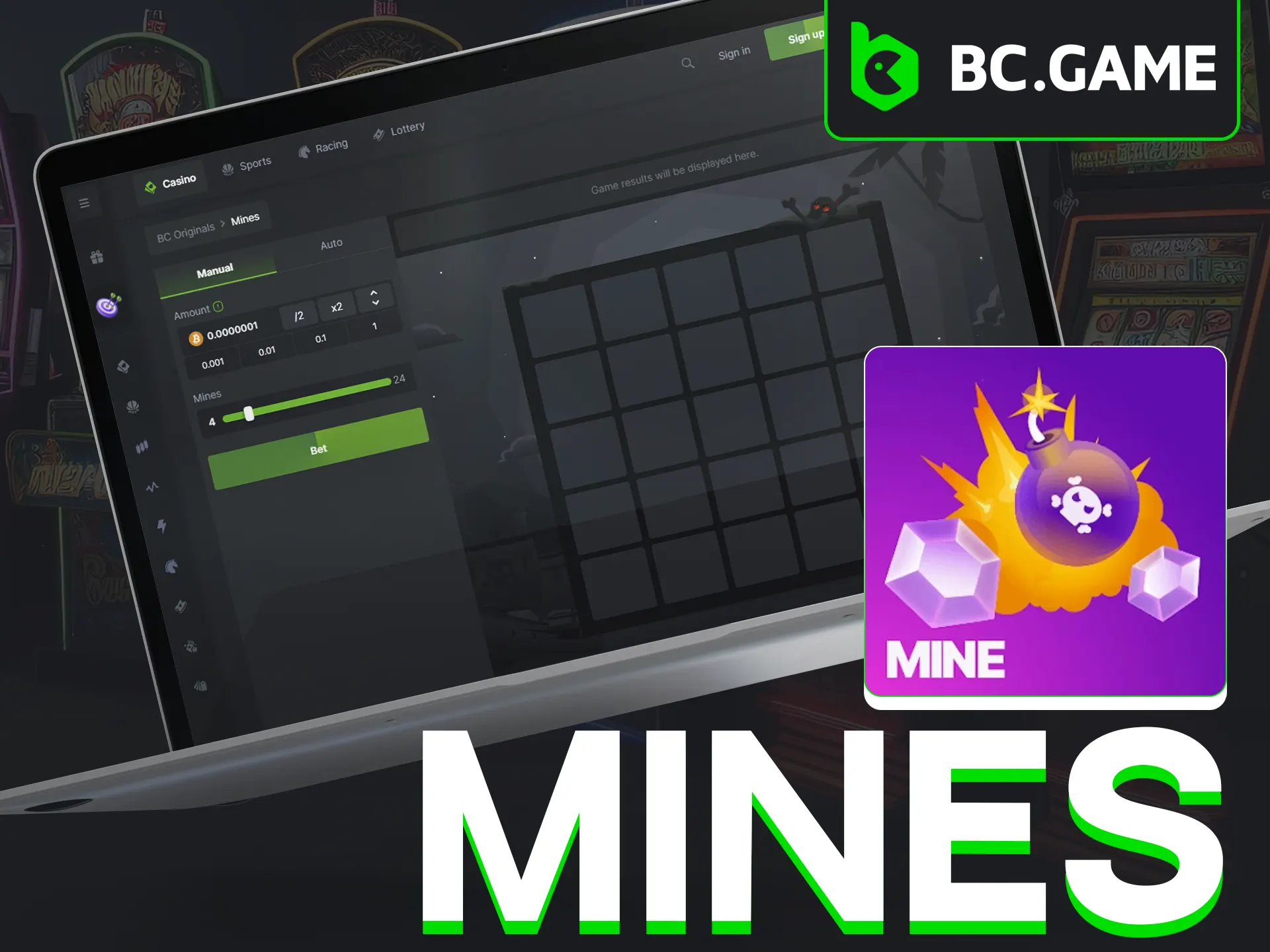 Test your instincts in Mines at BC Game—dodge the explosives to maximize your winnings.