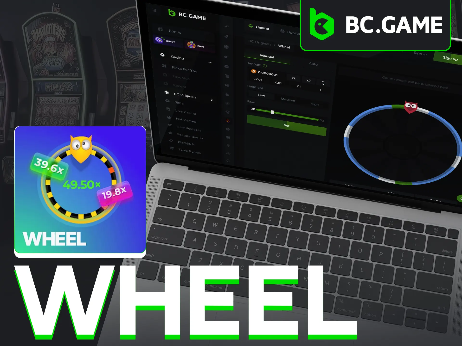 Spin the Wheel at BC Game and let fate decide your reward.