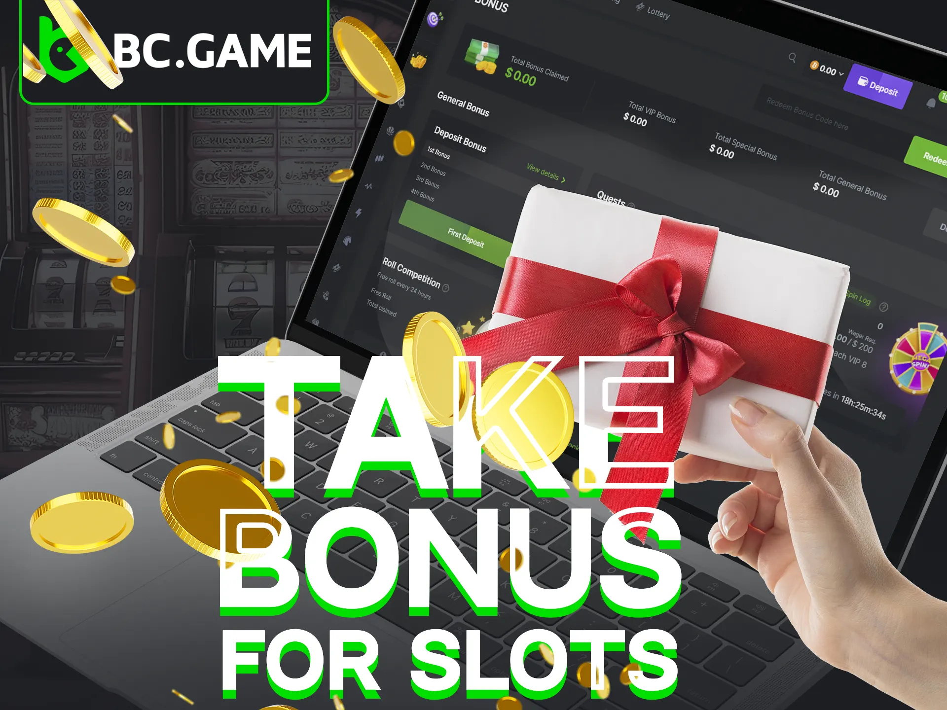 Claim generous deposit bonuses to enhance your slot gaming at BC Game.