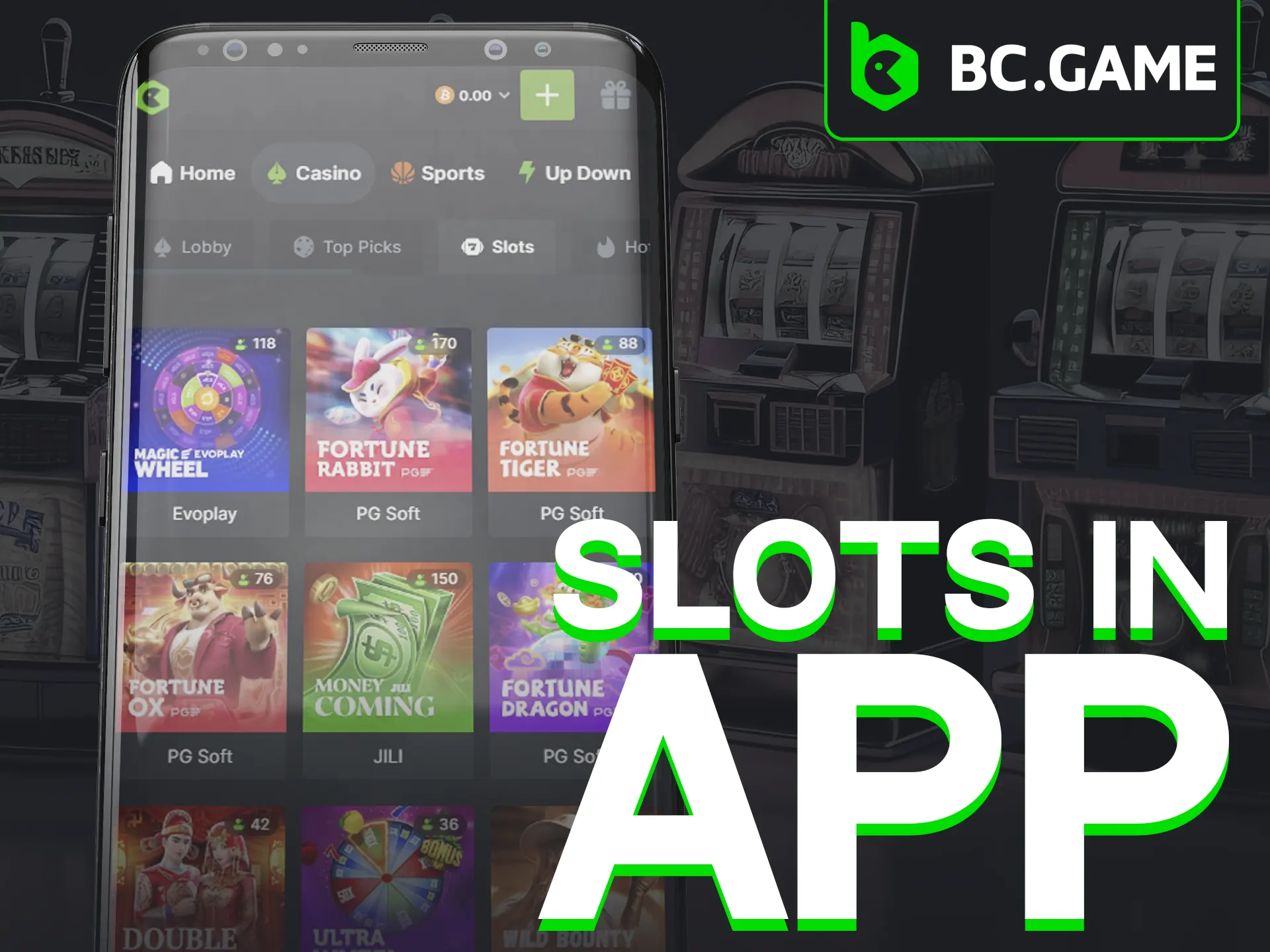 Enjoy a seamless slot experience on the go with the BC Game mobile app.