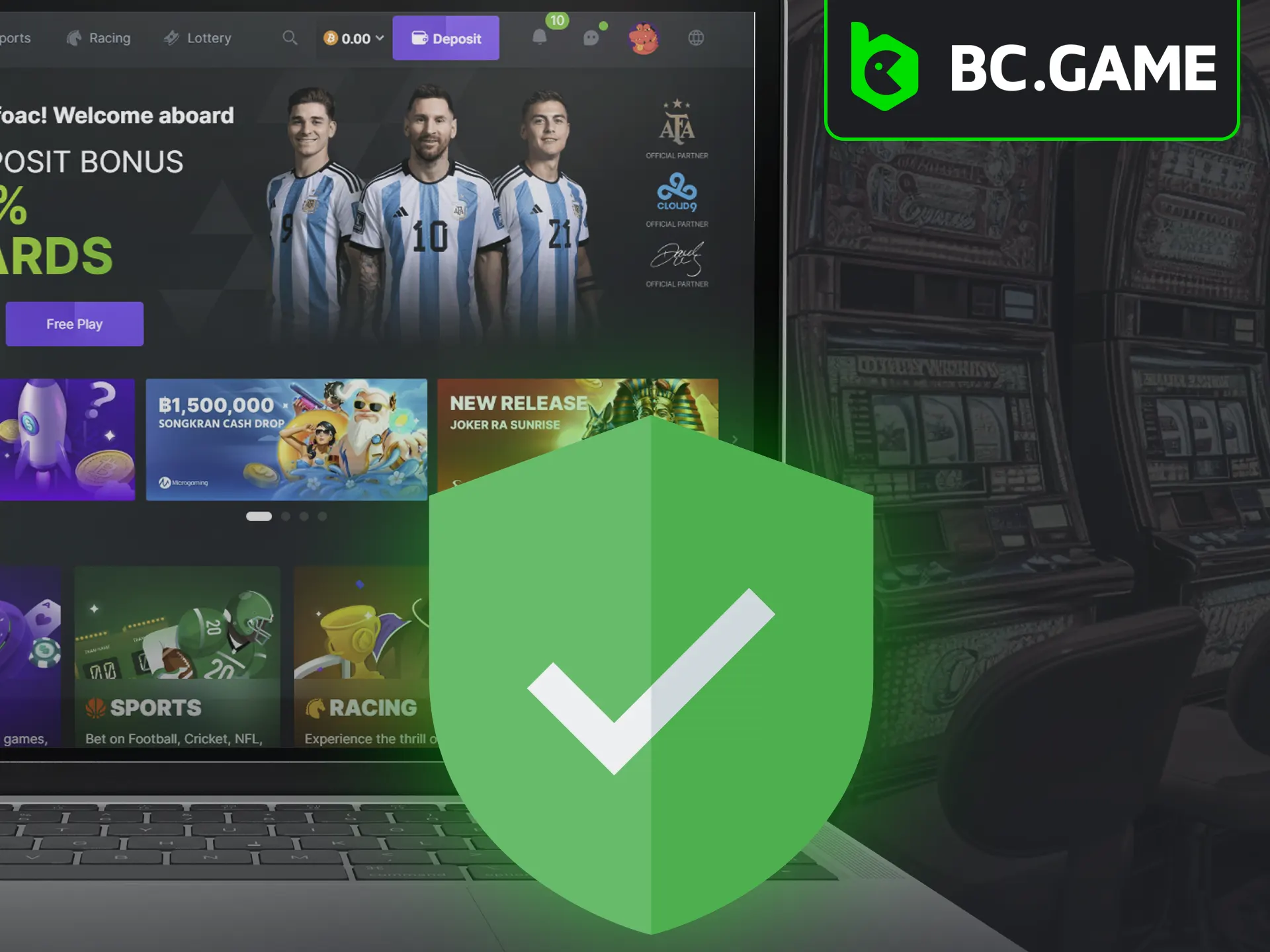 BC Game is committed to providing a secure and fully regulated gaming environment.