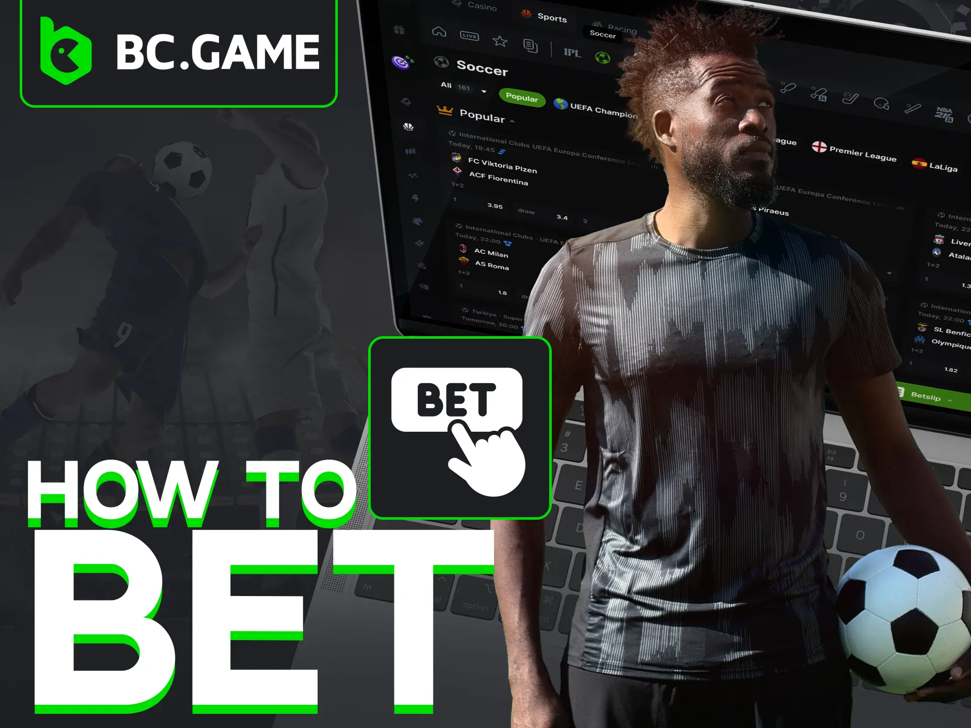 Join BC Game today—quick registration and easy deposits get you into the football action fast.