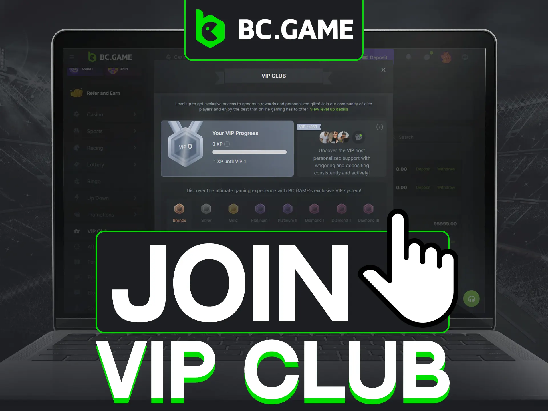 Discover how to enter the VIP Club and start enjoying its premium perks at BC Game.