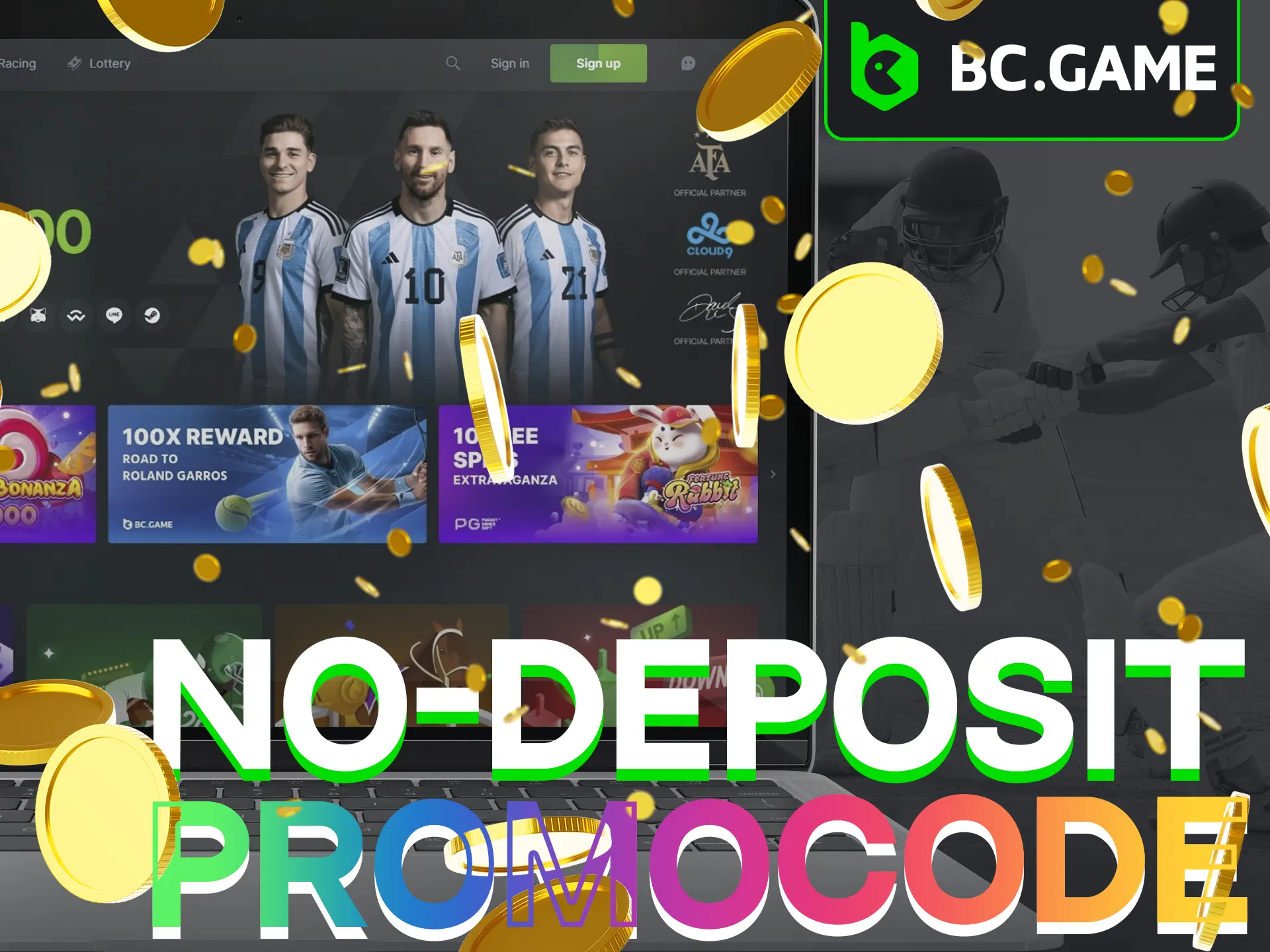 BC Game does not currently provide promo codes that don't require a deposit.