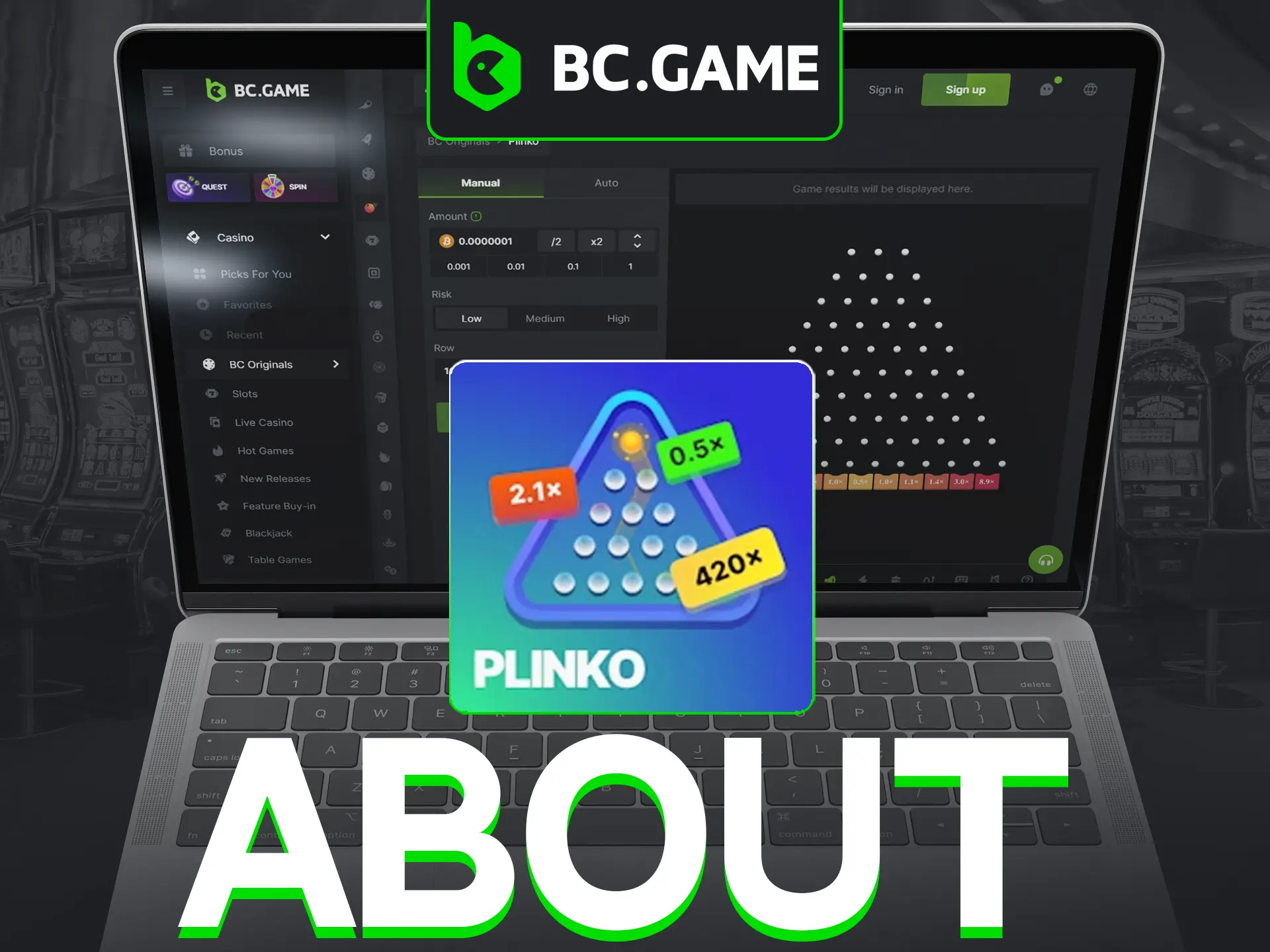 Tailor your experience with BC Game Plinko's flexible settings.