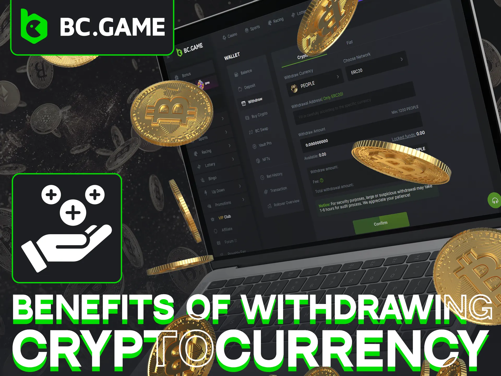 Discover the advantages of using crypto for your BC Game payouts.