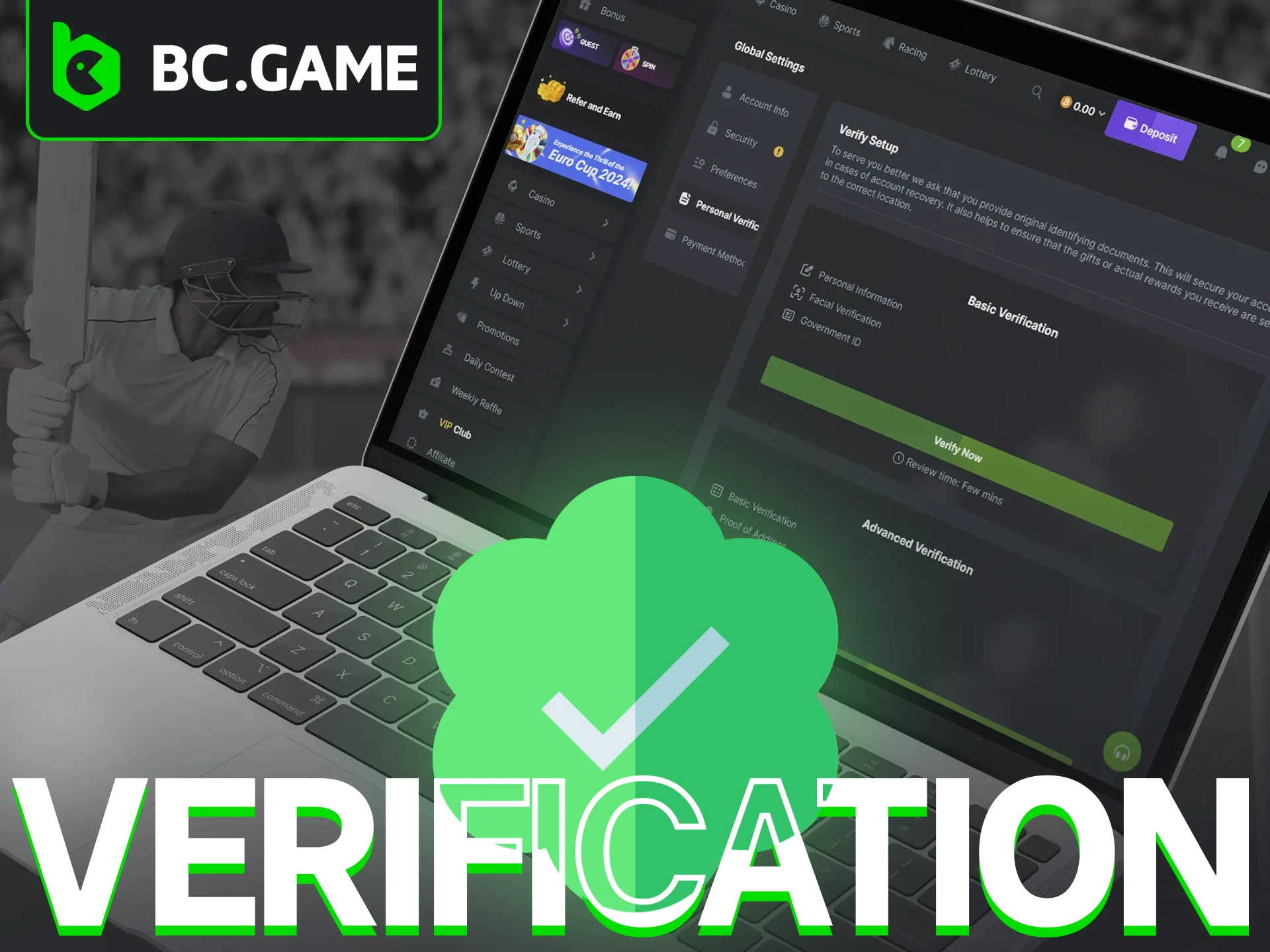 Completing the verification process is a key part of maintaining a secure and fair environment at BC Game.