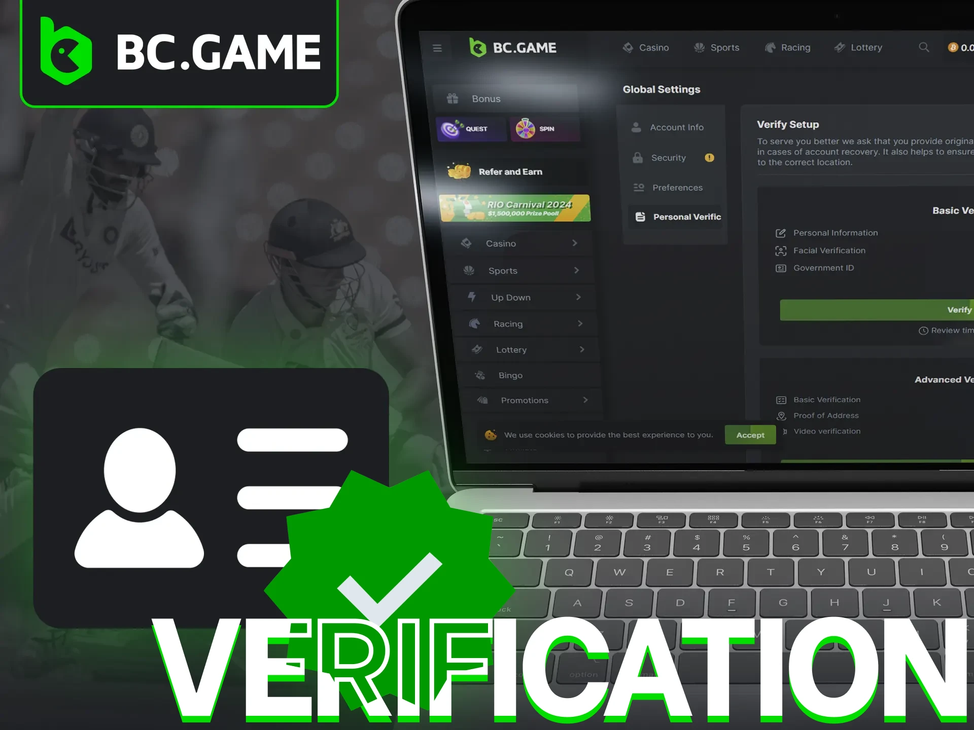 Identity verification is a mandatory requirement for BC Game Pakistan users.