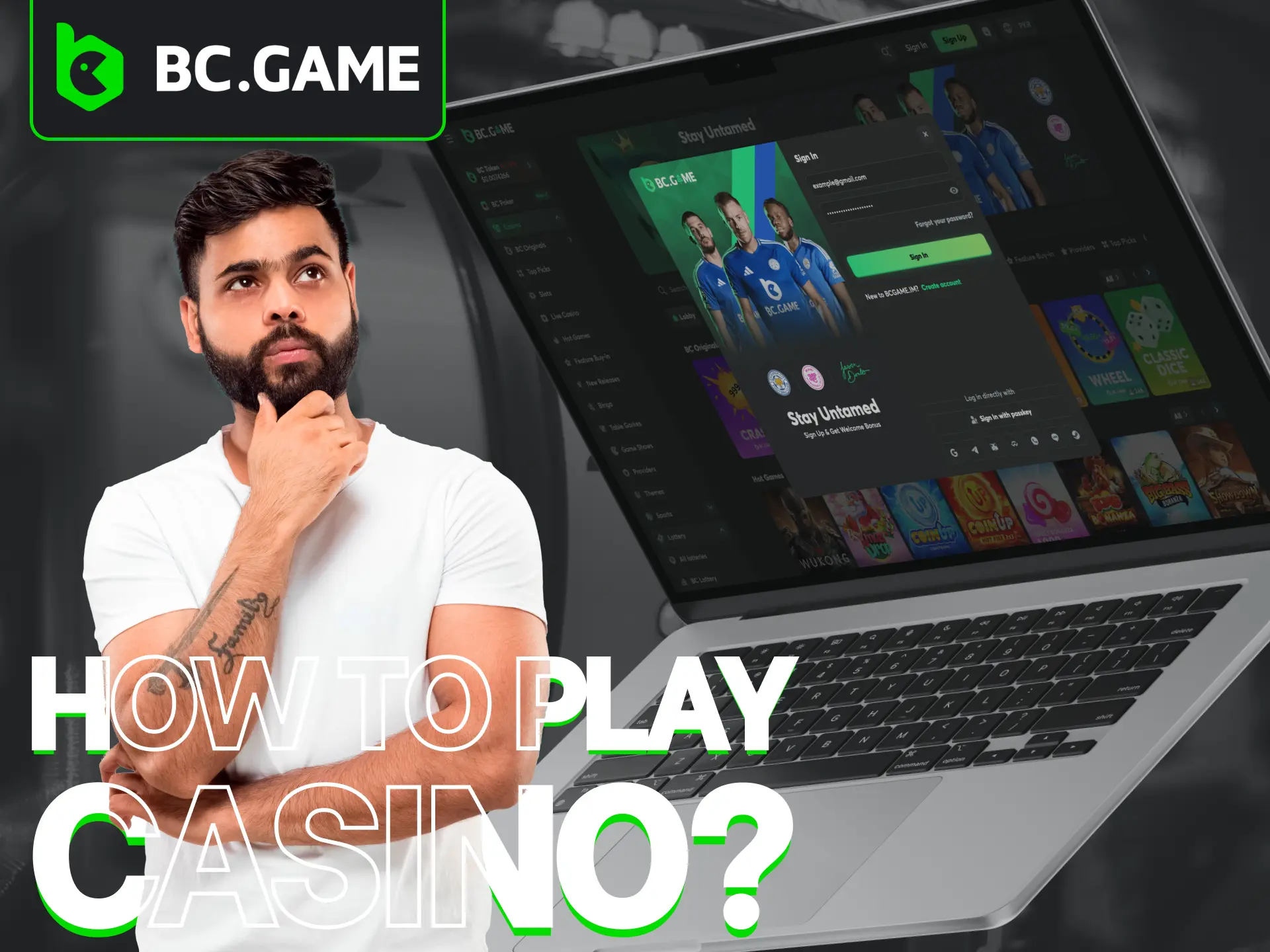Follow these simple steps and start exploring the BC Game casino today.