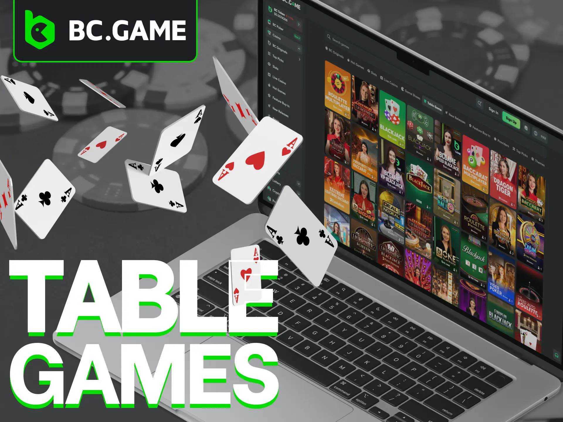 Enjoy a wide variety of classic table games at BC Game.