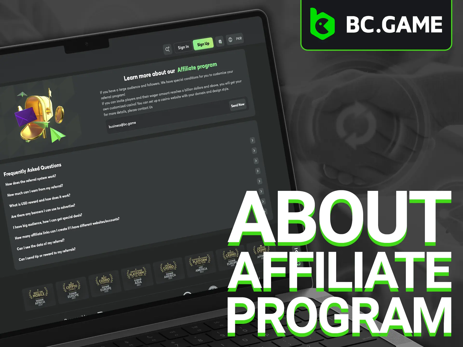 Explore the core features and benefits of the BC Game Casino affiliate partnership.