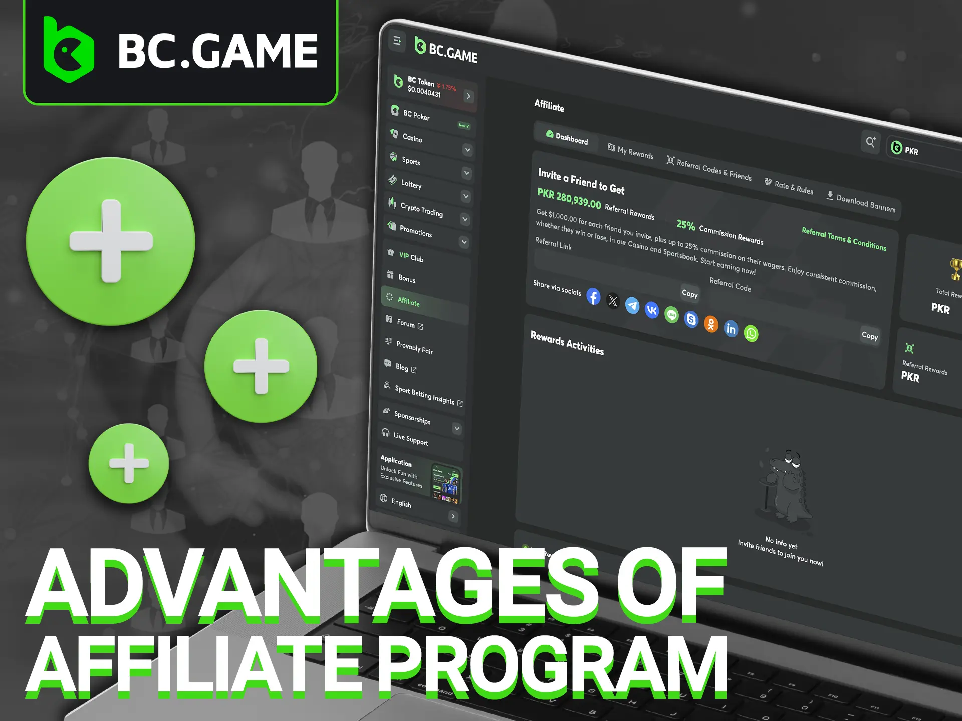 Discover the unique perks of the BC Game partner program and see why it's the best choice for your earnings.