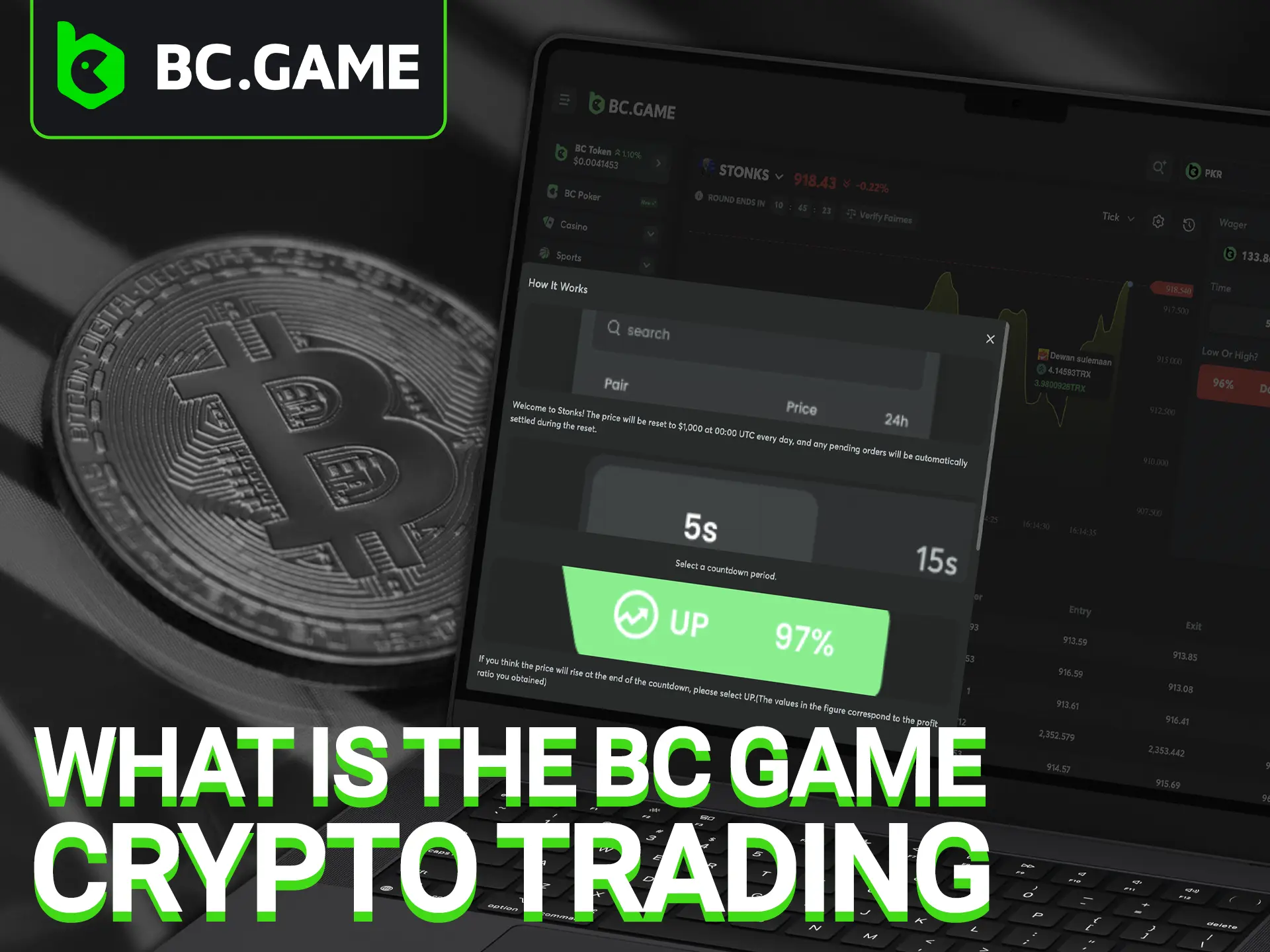 Explore the core functionalities of cryptocurrency trading at BC Game Casino.