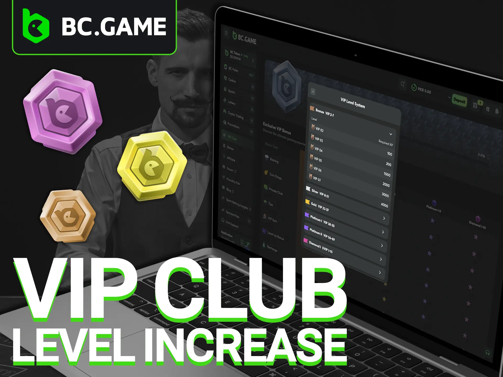Discover the best strategies and rules for leveling up quickly within the BC Game Casino VIP Club.