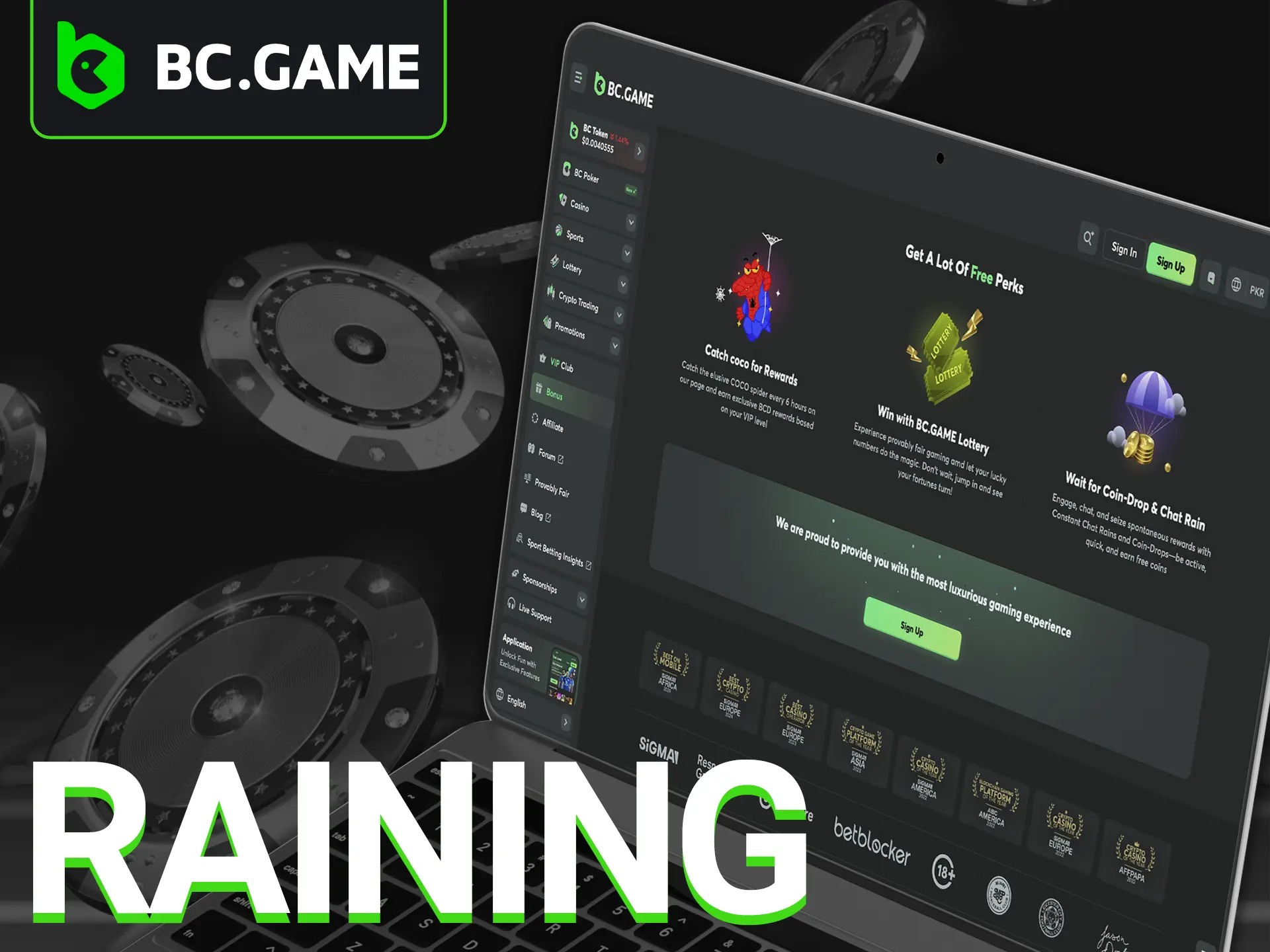 Stay engaged and active at BC Game Casino; as a VIP member, a high-value prize could be just around the corner.