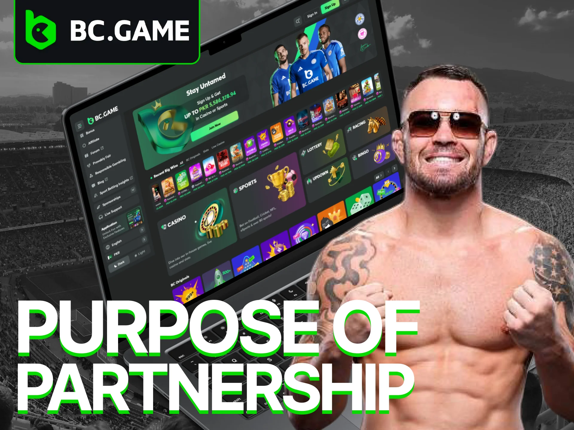 Discover the vision and goals driving the partnership between BC Game and Colby Covington.
