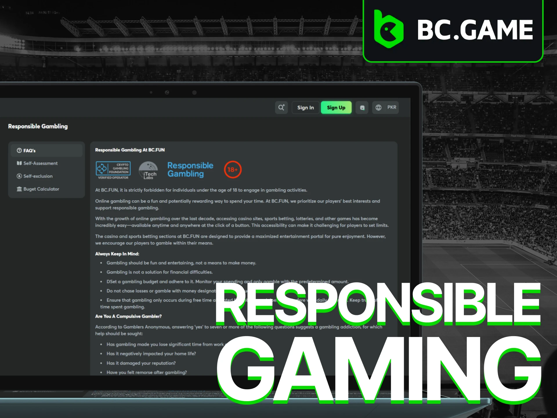 Read more about our commitment to responsible gaming at BC Game.