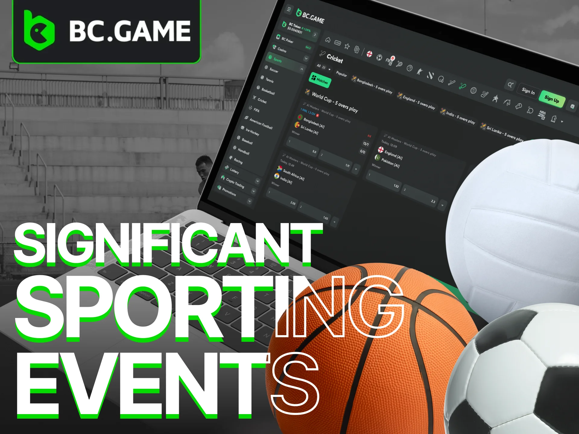 Don't miss out—place your bets on these premier sporting events at BC Game.