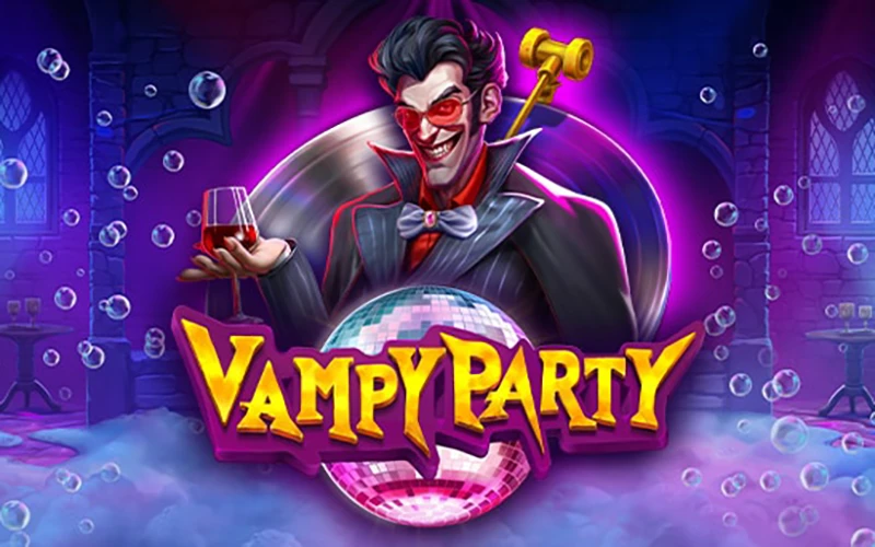 Step into the darkness and win big at the spooky Vampy Party casino game.