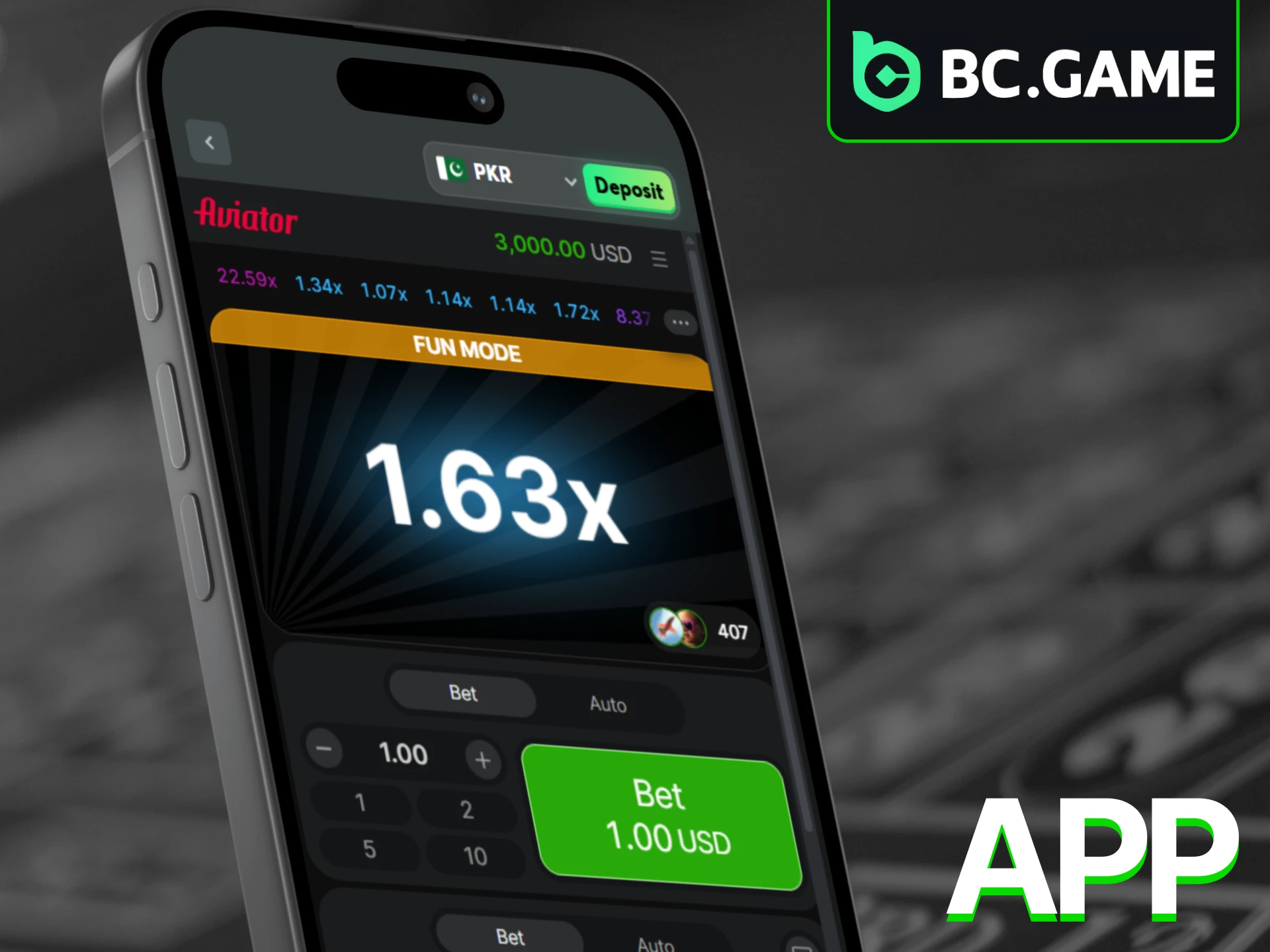 Install the BC Game app for a premium mobile Aviator experience.