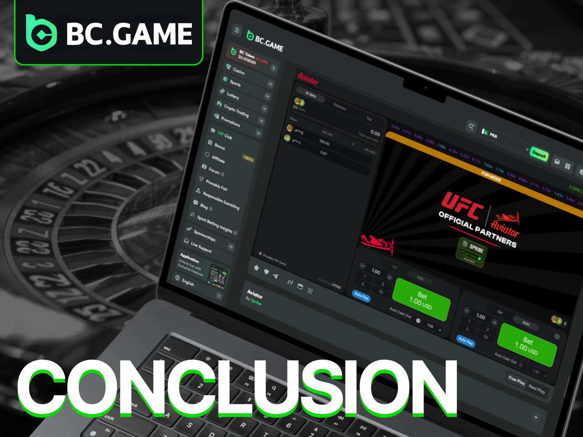 Experience the excitement and win big with Aviator on BC Game.