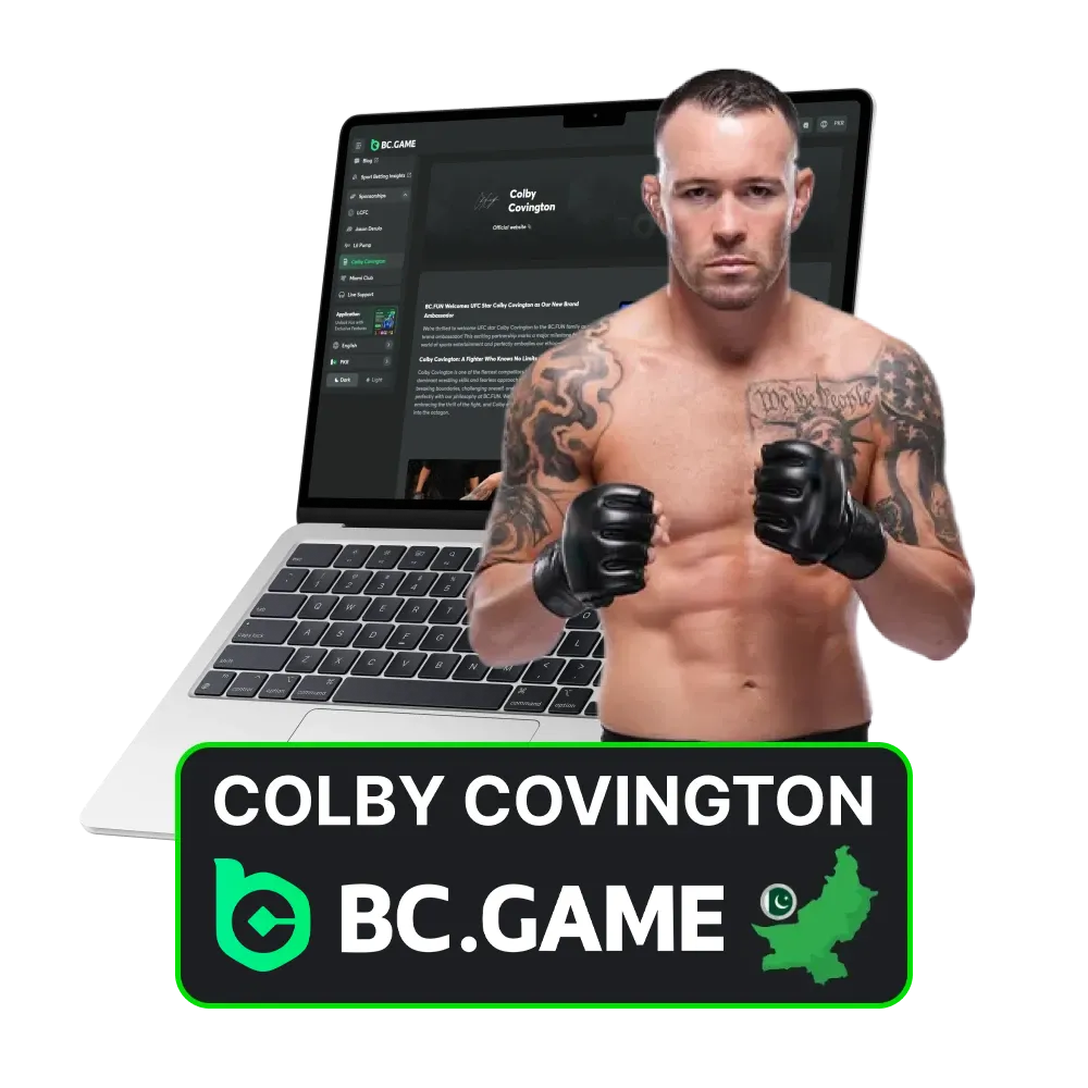 Colby Covington serves as a key ambassador for BC Game.