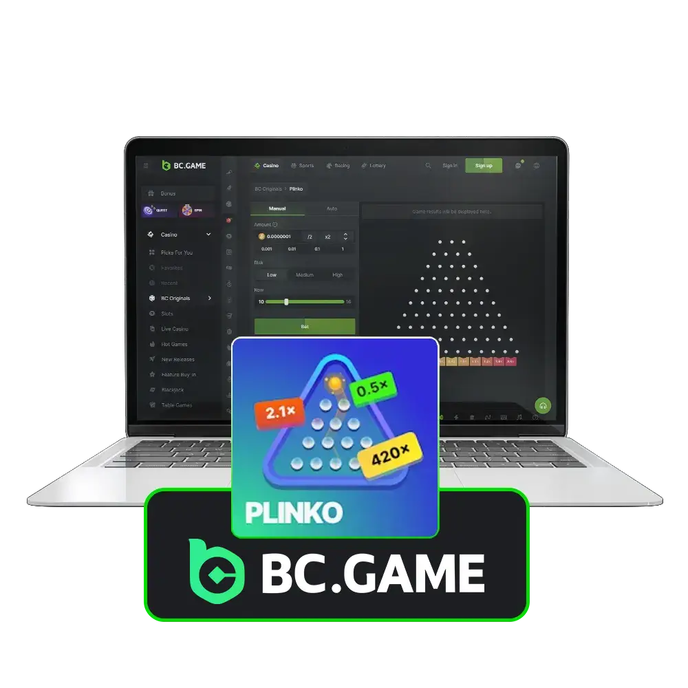 Enjoy high-stakes crypto rewards with BC Game's Plinko.