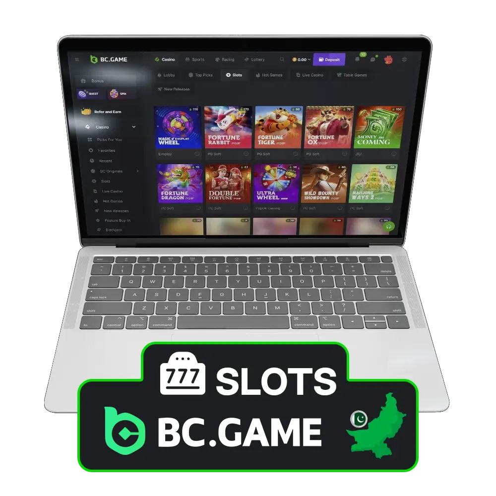Discover the ultimate slot experience at BC Game, the premier destination for gaming in Pakistan.