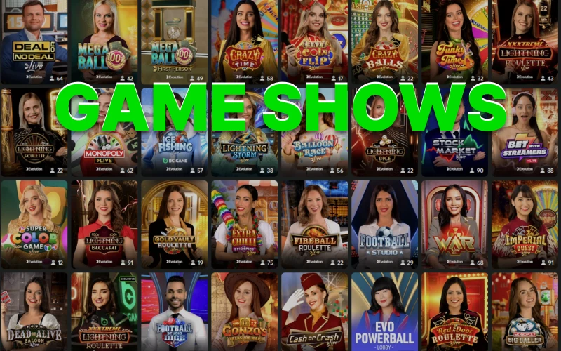 Experience the thrill of interactive game shows at BC Game.
